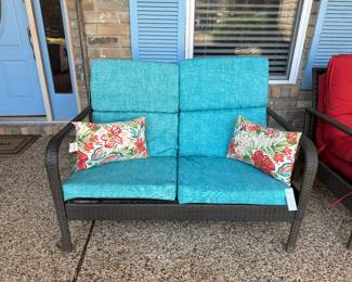 Patio Loveseat with Cushions