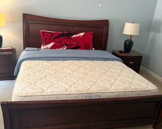 King Sleigh Bed with Jordan Mattress