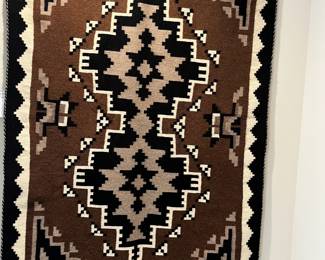 Two Grey Hills Navajo Rug 43"x 71"