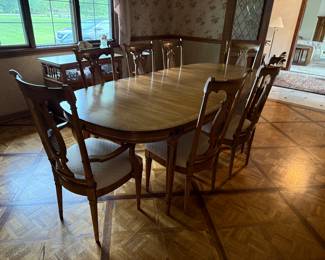 French Country dining table and chairs