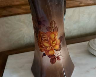 vintage floral vase