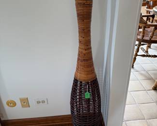 Tall Rattan vase