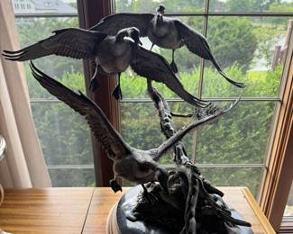 Frank Divita bronze sculpture "Graceful Descent"