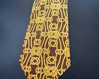 Hermes tie, knot pattern
