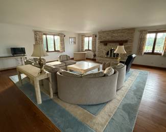 Vintage furnishings; area rug