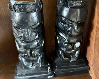 Tiki book ends