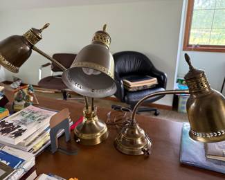 Vintage brass lamps