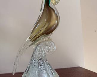 Vintage Blown Glass Bird