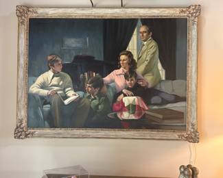 Large frame with light