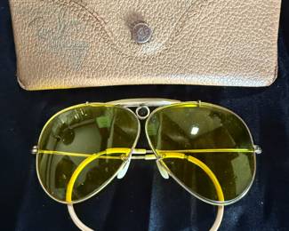 Vintage shooting glasses with yellow lenses