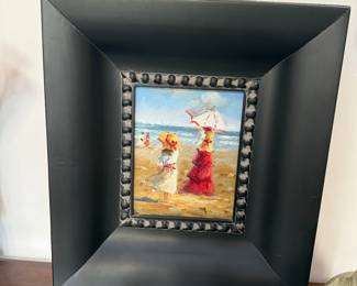 Framed oil painting