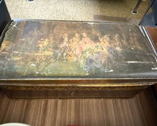 vintage/antique biscuit/candy tin from Italy