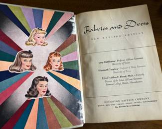 Vintage book Fabrics & Dress
