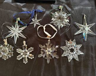 Swarovski Crystal snowflake ornaments