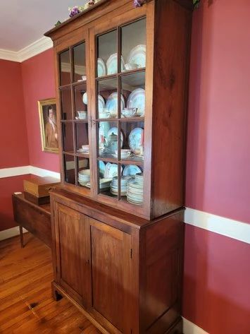 Walnut antique cupboard