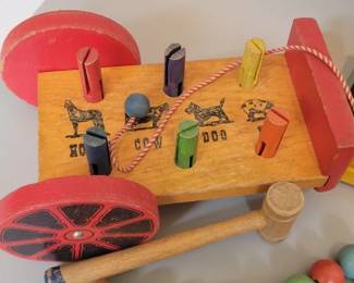 Vintage wood toys