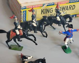 Britain's cast toys, French plastic soldiers