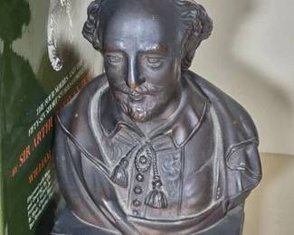 Bronze Shakespeare bookend