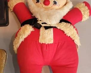 Vintage stuffed Santa