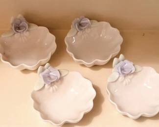 Set of four made in Japan porcelain salts