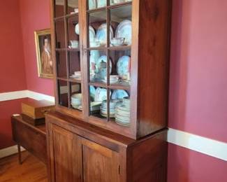 Walnut antique cupboard