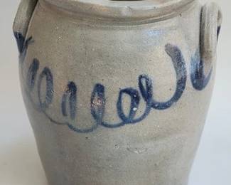 Antique salt glazed one gallon crock