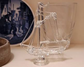 Spun glass ship