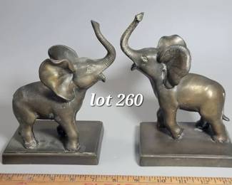 Brass bookends
