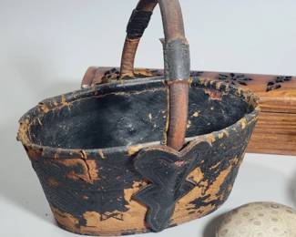 19th century Virginia key basket 
