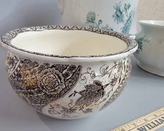 Antique ironstone chamber pots