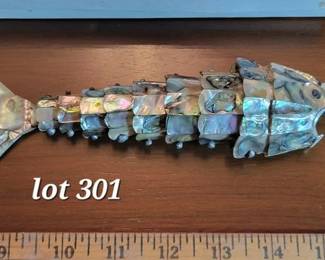 Vintage albacore jointed fish bottle opener in Miller & Rhoads gift box
