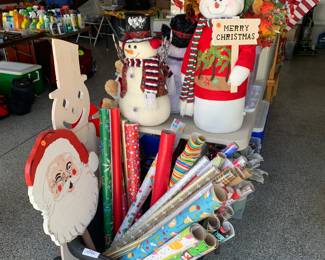 Christmas wrap and decor