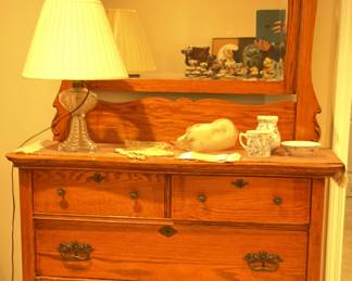 Antique dresser with mirror