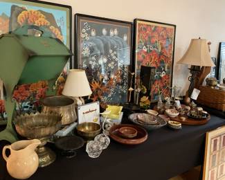 Artwork from Japan, Brass pieces from around the world, vintage and modern