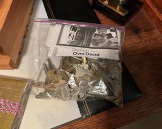 Vintage key collection
