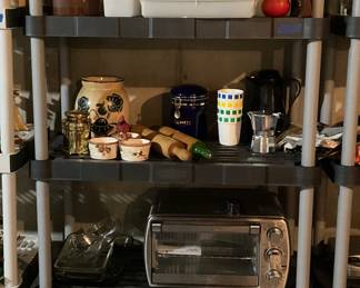 Vintage Tupperware, Toaster oven, rolling pins