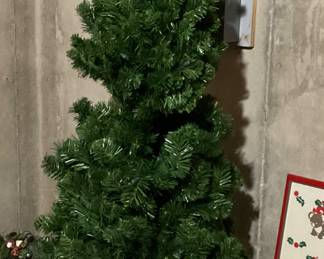 Artificial Christmas tree with lights