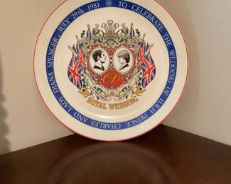 Commemorative plate for Princess Diana & Prince (now King) Charles