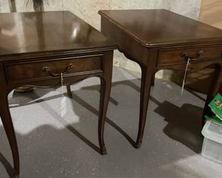 Henredon beautiful side tables with drawers
