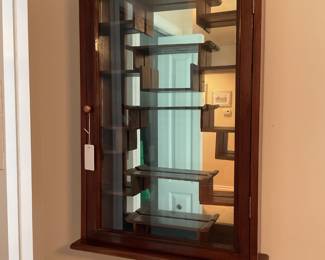 Asian inspired curio cabinet
