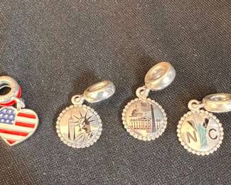 SH959Pandora Travel Charms USA And New York