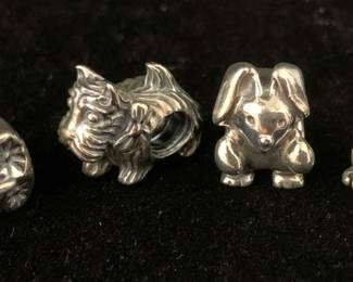 SH957Pandora, Owl, Scotty, Rabbit And Frog Charms