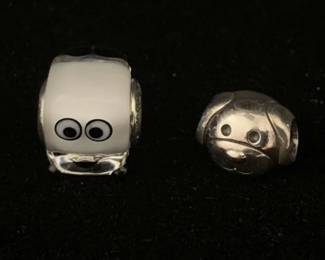 SH956Pandora, Airplane, Ice Cube, Panda And Dog Charms