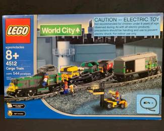 SH800VLego World City Cargo Train 4512, In Box Value $519