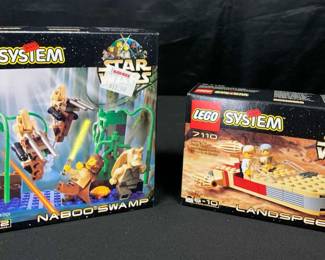 SH782Star Wars Lego System 7121, Naboo Swamp Star Wars Lego system 7110 land speeder NIB
