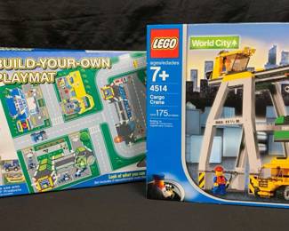 SH803Lego World City Cargo Crane 4514 Lego Play Mat