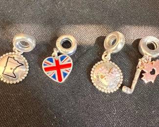 SH961Pandora Travel Charms, Minnesota, DC, Canada And Great Britain