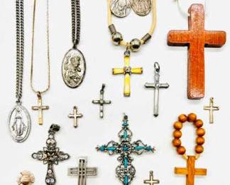 Religious Jewelry including Sterling Silver