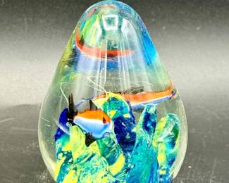 Murano Style Fish Paperweight