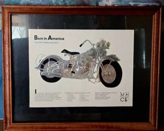 1947 Harley-Davidson "Born In America" Print